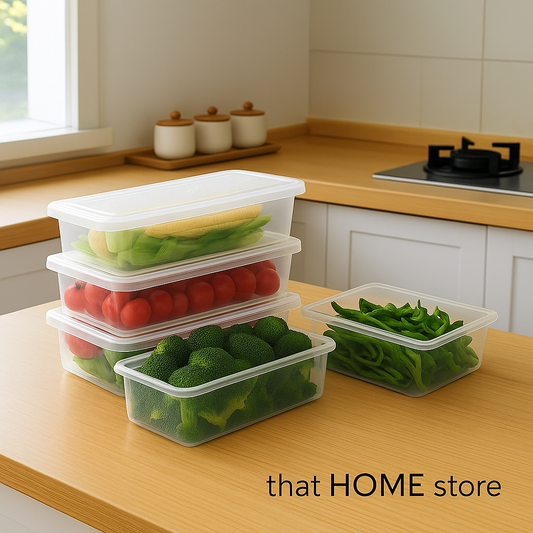 Fridge Storage Containers with Drain Plate