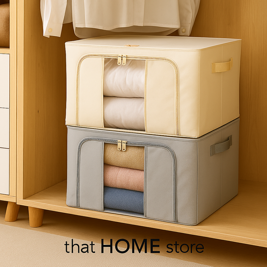 66 Ltr Storage Grey and Cream