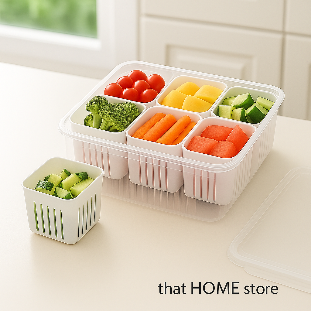 Food Containers with Detachable Grid Boxes