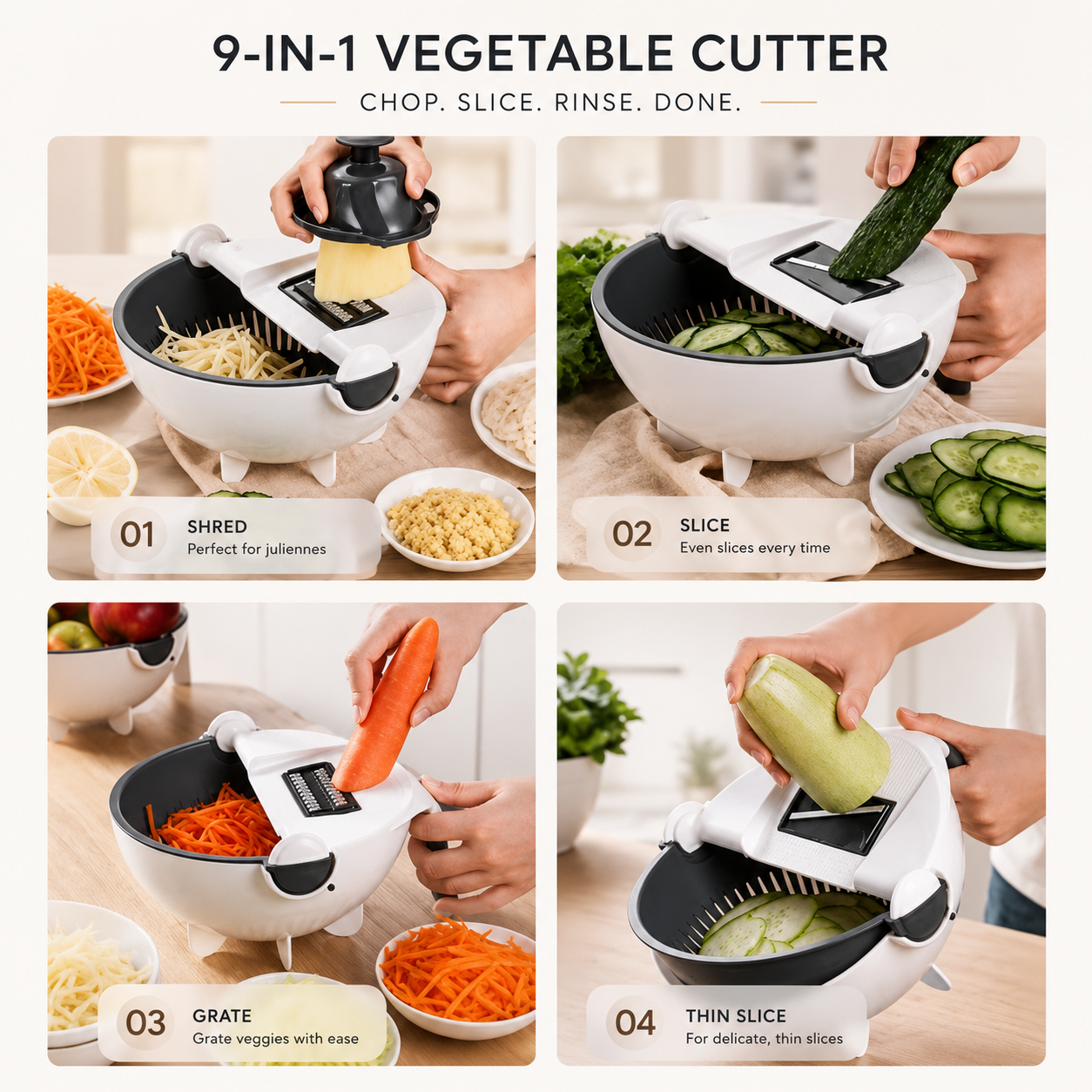 9-in-1 Smart Vegetable Cutter