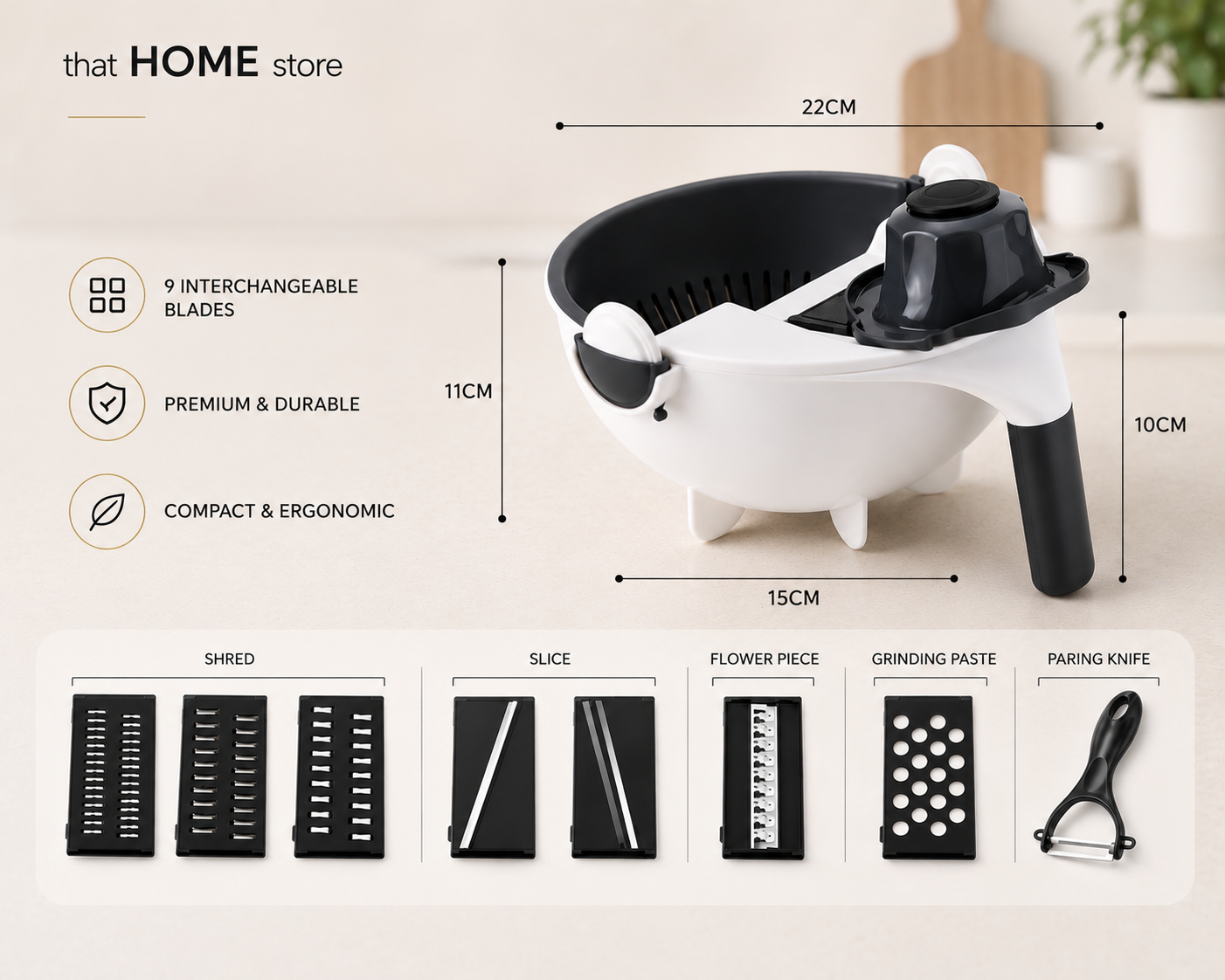 9-in-1 Smart Vegetable Cutter