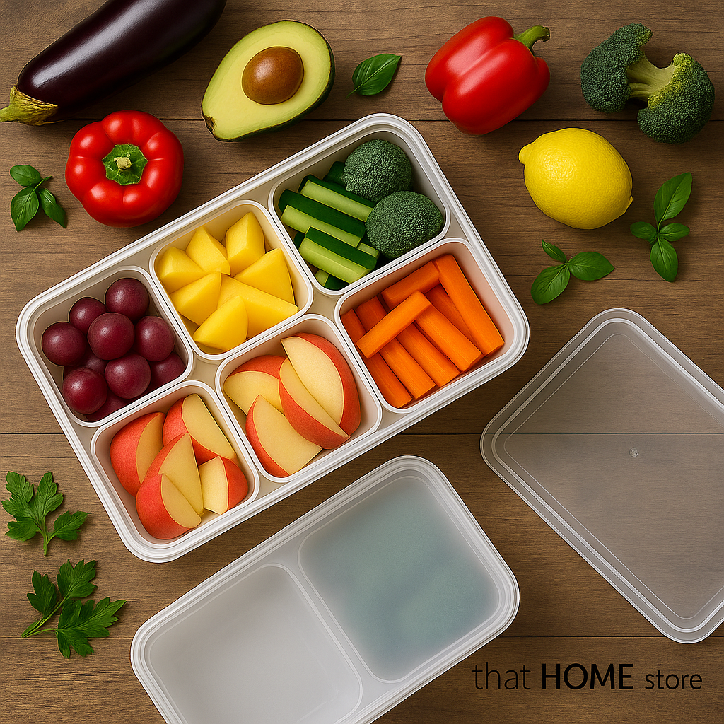 Food Containers with Detachable Grid Boxes